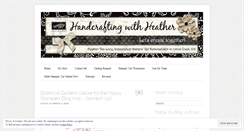 Desktop Screenshot of handcraftingwithheather.com
