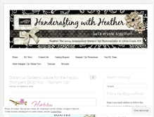 Tablet Screenshot of handcraftingwithheather.com